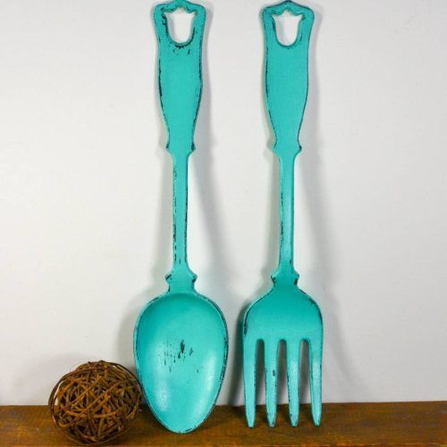 Big Spoon And Fork Decors (Photo 24 of 25)