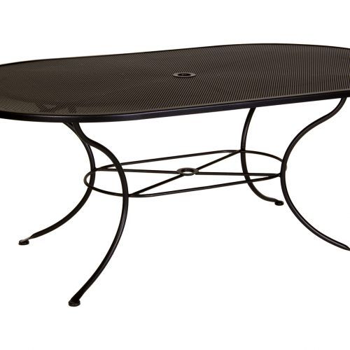 Oval Aged Black Iron Console Tables (Photo 14 of 20)