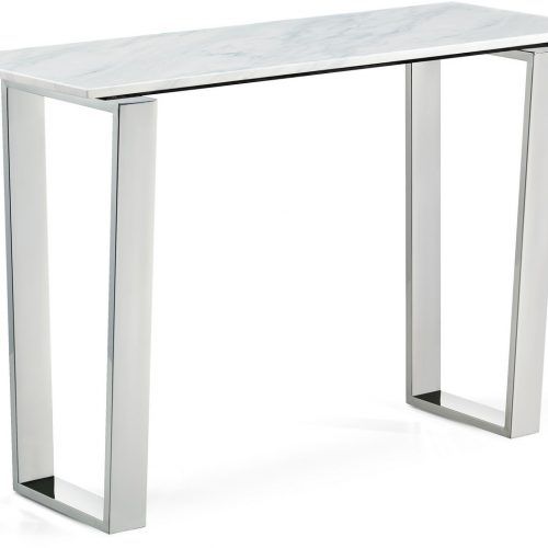 Silver Stainless Steel Console Tables (Photo 7 of 20)
