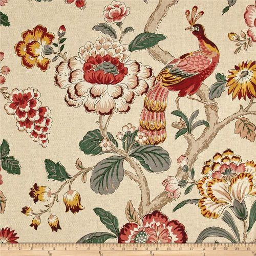Blended Fabric Hidden Garden Chinoiserie Wall Hangings With Rod (Photo 13 of 20)