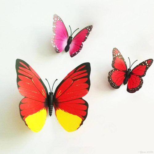 Butterflies Wall Art Stickers (Photo 19 of 20)