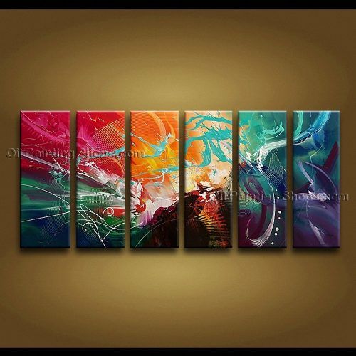 Modern Abstract Huge Oil Painting Wall Art (Photo 6 of 20)