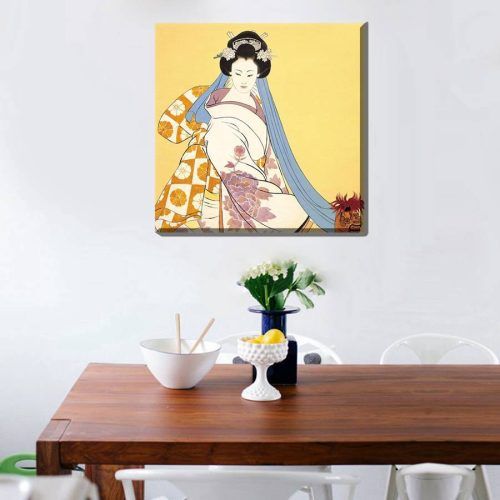 Geisha Canvas Wall Art (Photo 6 of 20)