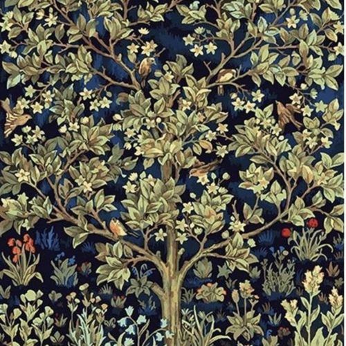 Blended Fabric Tree Of Life, William Morris Wall Hangings (Photo 20 of 20)