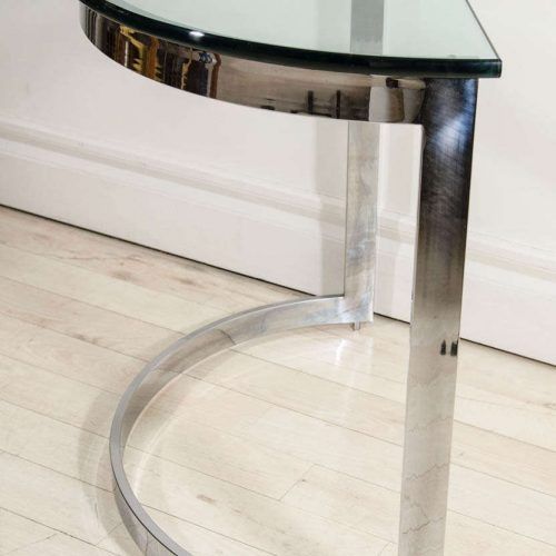 Geometric Glass Modern Console Tables (Photo 8 of 20)
