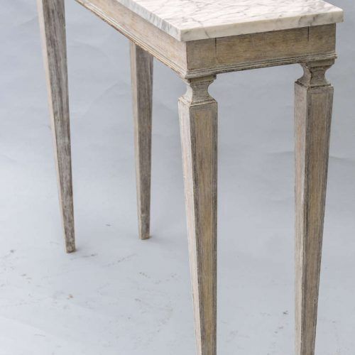 Marble And White Console Tables (Photo 12 of 20)