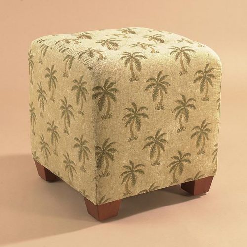 Gray And Beige Solid Cube Pouf Ottomans (Photo 9 of 20)