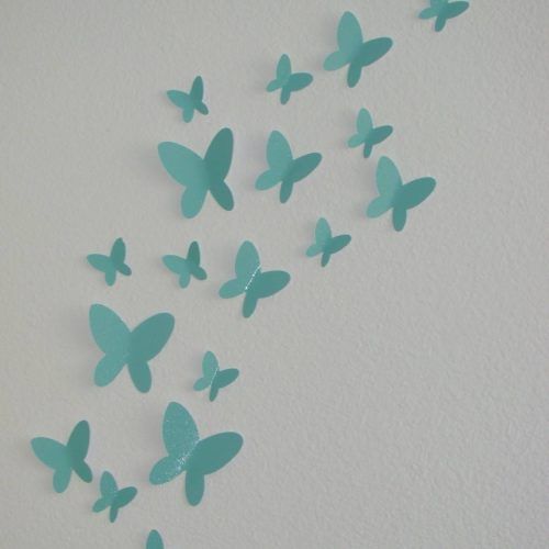 3D Butterfly Wall Art (Photo 11 of 20)