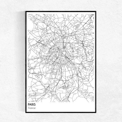 Paris Map Wall Art (Photo 15 of 20)