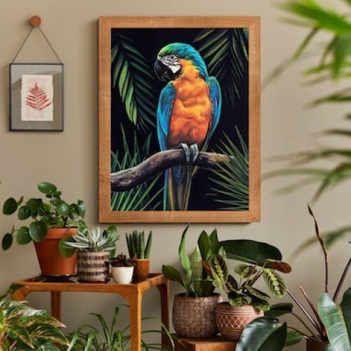 Parrot Tropical Wall Art (Photo 20 of 20)