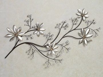 Floral Metal Wall Art