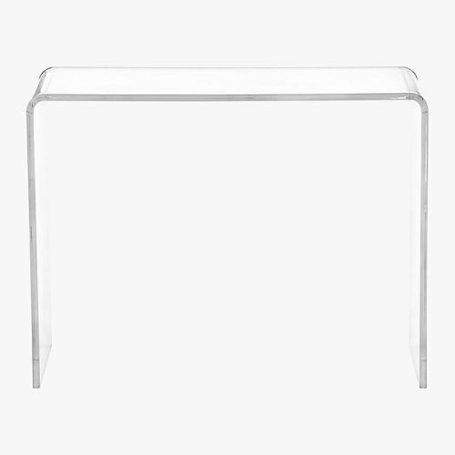 Gold And Clear Acrylic Console Tables (Photo 19 of 20)