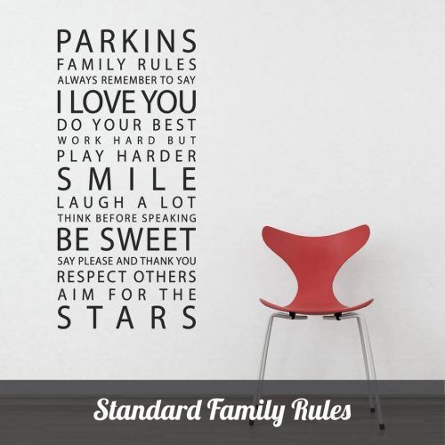 Family Rules Wall Art (Photo 16 of 20)