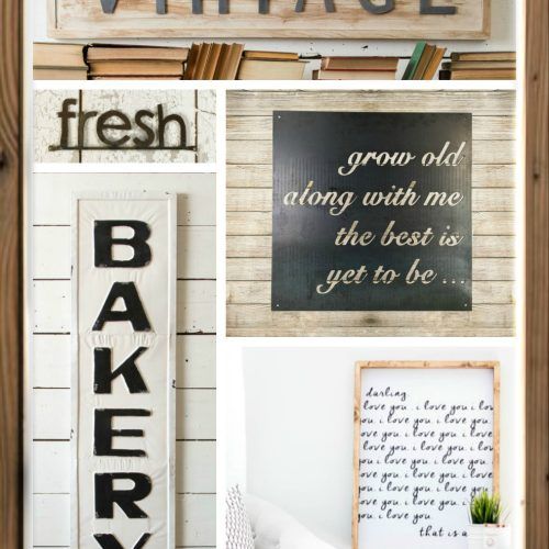 Personalized Distressed Vintage-Look Kitchen Metal Sign Wall Decor (Photo 14 of 20)