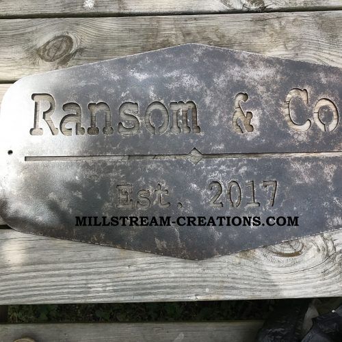 Personalized Distressed Vintage-Look Kitchen Metal Sign Wall Decor (Photo 15 of 20)