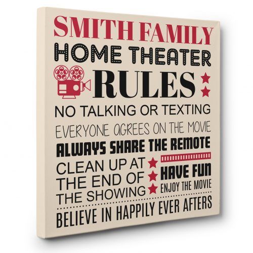 Canvas Wall Art Family Rules (Photo 10 of 15)