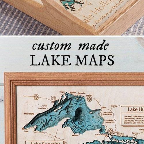 Lake Map Wall Art (Photo 12 of 20)