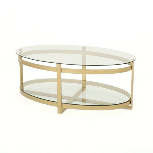 Tempered Glass Oval Side Tables (Photo 8 of 20)