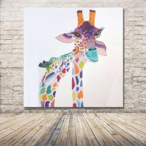 Giraffe Canvas Wall Art (Photo 15 of 15)