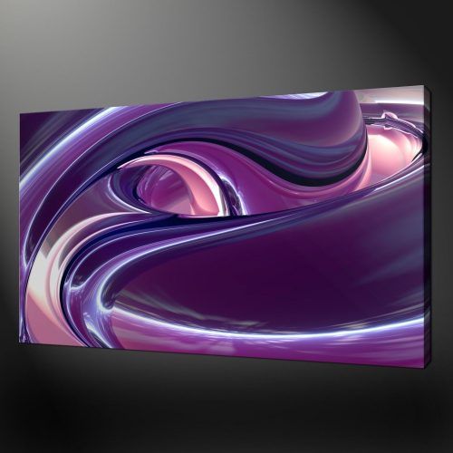 Canvas Wall Art In Purple (Photo 14 of 15)