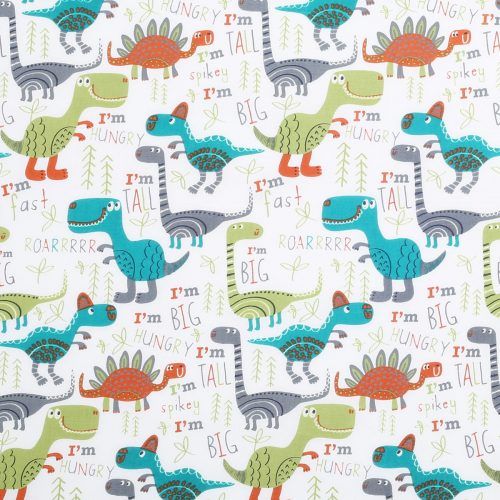 Blended Fabric Mod Dinosaur 3 Piece Wall Hangings Set (Photo 8 of 20)