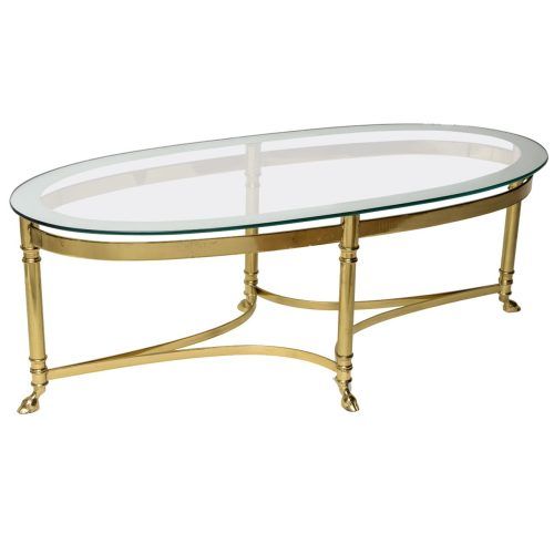 Glass And Gold Oval Console Tables (Photo 15 of 20)