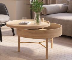 The 20 Best Collection of Wood Rotating Tray Coffee Tables