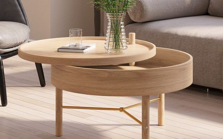 The 20 Best Collection of Wood Rotating Tray Coffee Tables