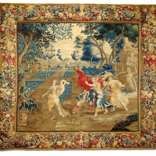 Blended Fabric Classic French Rococo Woven Tapestries (Photo 8 of 20)