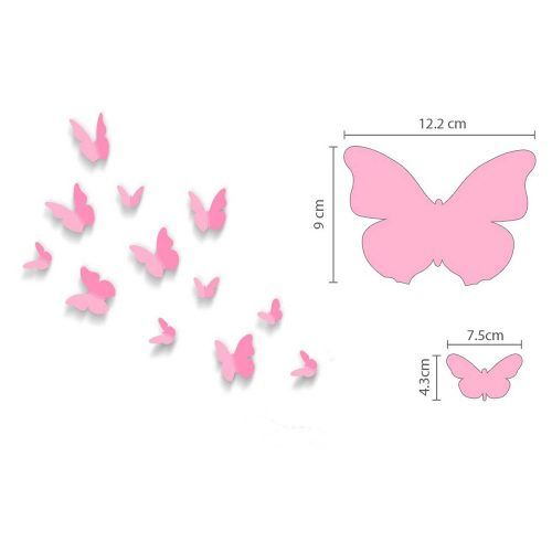 Pink Butterfly Wall Art (Photo 5 of 20)