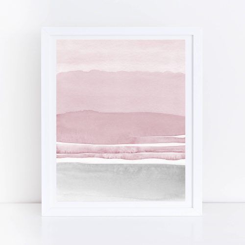 Pink And Grey Wall Art (Photo 9 of 20)