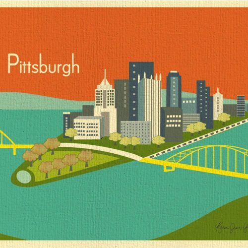 Pittsburgh Map Wall Art (Photo 13 of 20)