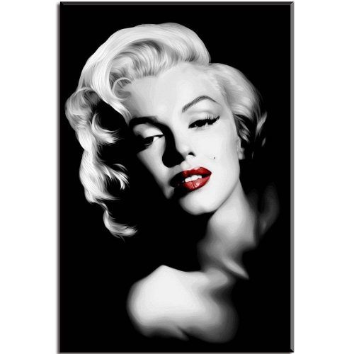 Marilyn Monroe Black And White Wall Art (Photo 1 of 15)