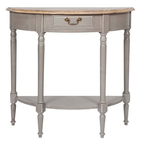 Gray Wood Veneer Console Tables (Photo 12 of 20)