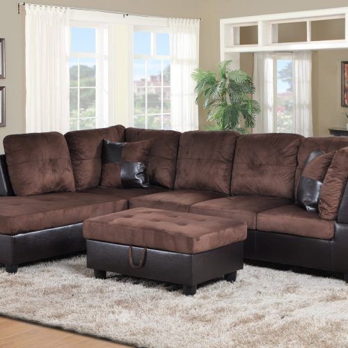 Faux Leather Sofas In Chocolate Brown (Photo 16 of 20)