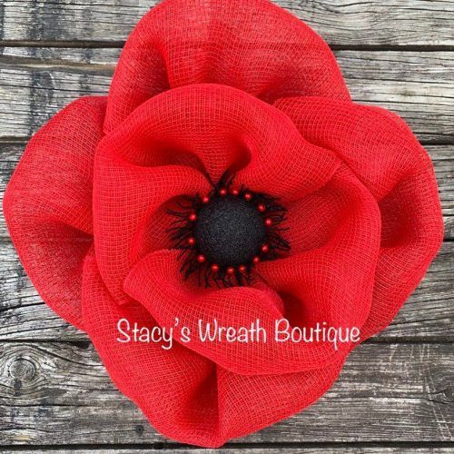 Blended Fabric Poppy Red Wall Hangings (Photo 7 of 20)