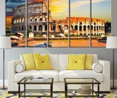  Best 15+ of Canvas Wall Art of Rome