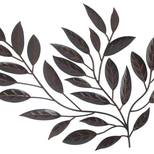 Leaves Metal Sculpture Wall Decor (Photo 5 of 20)