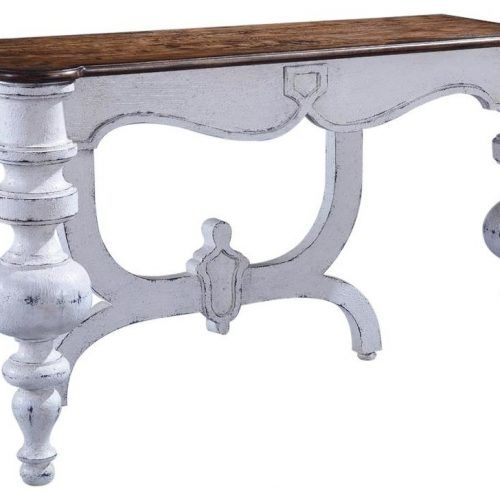 Warm Pecan Console Tables (Photo 9 of 20)