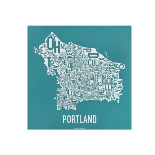 Portland Map Wall Art (Photo 16 of 20)