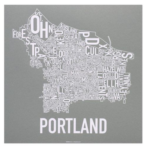 Portland Map Wall Art (Photo 19 of 20)