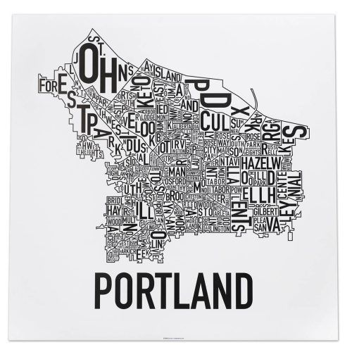 Portland Map Wall Art (Photo 12 of 20)