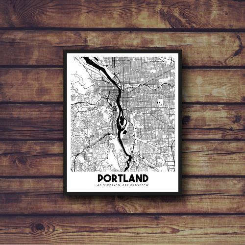 Portland Map Wall Art (Photo 15 of 20)