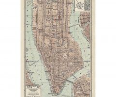  Best 20+ of Manhattan Map Wall Art