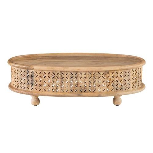 Wooden Hand Carved Coffee Tables (Photo 17 of 20)
