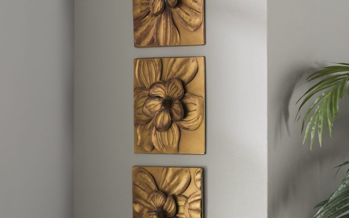 20 The Best 3 Piece Magnolia Brown Panel Wall Decor Sets