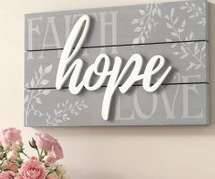 The Best Faith, Hope, Love Raised Sign Wall Decor