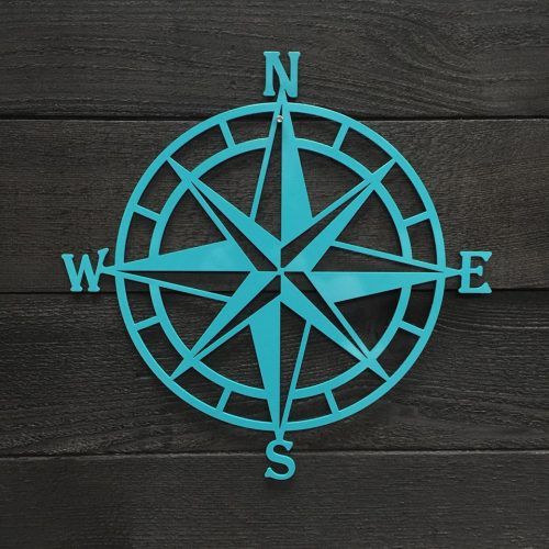Outdoor Metal Wall Compass (Photo 12 of 20)