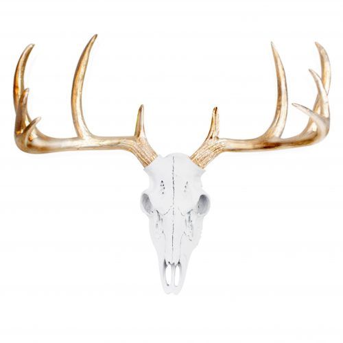 Large Deer Head Faux Taxidermy Wall Decor (Photo 13 of 20)