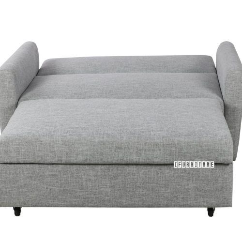 2 In 1 Gray Pull Out Sofa Beds (Photo 8 of 20)